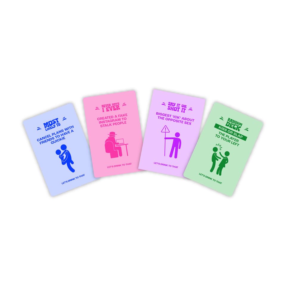 Island Dogs Let's Drink to That - Original Edition - The Ultimate Drinking Card Game - Card Games for Adults - Includes 500 Cards in 4 Categories