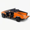 Powvan Truck Toy Zinc Alloy Model with RV Motorcycle EV Vehicle 1/32 Orange Car for Boys Girls Age for 3+