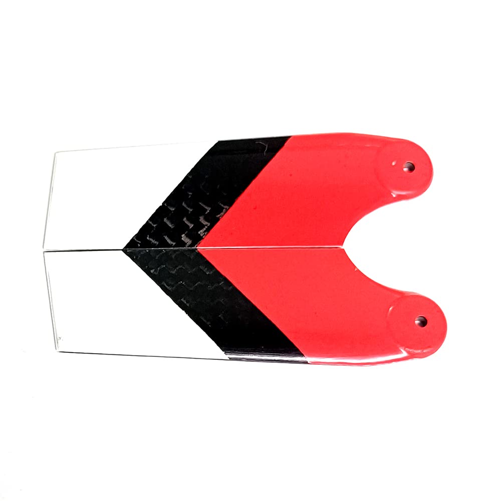 STASRC 2Pairs Tarot 65mm Tail Rotor Blade Red for Align Trex 450 Helicopter
