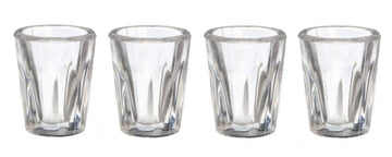Dollhouse Miniature 4 Pc Bistro Glasses Set #G7263