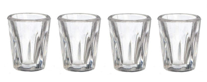 Dollhouse Miniature 4 Pc Bistro Glasses Set #G7263
