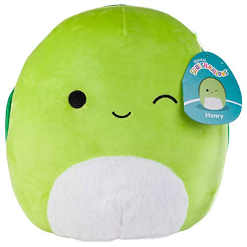 Squishmallows Original 10-Inch Henry The Turtle - Official Jazwares Plush - Collectible Soft & Squishy Turtle Stuffed Animal Toy - Add to Your Squad