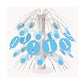 Unique 74956 Blue 1st Birthday Gingham Cascade Centerpiece 1 Pc