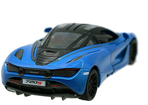 KiNSMART McLaren 720s 5 Inch 1:36 Scale Die Cast Metal Model Toy Super Sports Car (Blue)