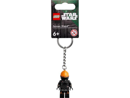 LEGO Star Wars Fennec Shand Minifigure Keyring 854245, Black, Small