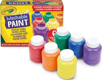 Crayola Washable Kids Paint, 6 Count, Kids At Home Activities, Painting Supplies, Gift, Assorted
