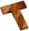 T Puzzle Wooden Brain Teaser