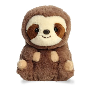 Aurora® Playful Rolly Pet™ Seth Sloth™ Stuffed Animal - Compact Size for On-the-Go Fun - for Adults, Kids, Birthdays, and Anniversaries - Brown 5