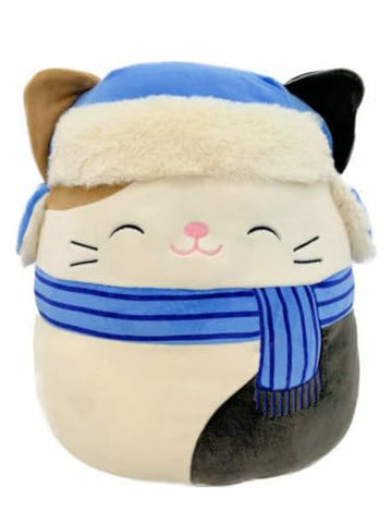 Squishmallows 7.5" Cam The Cat with Trapper Hat