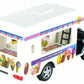 KiNSFUN Ice Cream Truck Die Cast Metal Toy w/Pullback Action