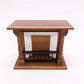 SXFSE Dollhouse Decoration Accessories, 1:12 Dollhouse Miniature Wooden Fireplace (Walnut, 10.6 x 4.4 x 8.8 cm)