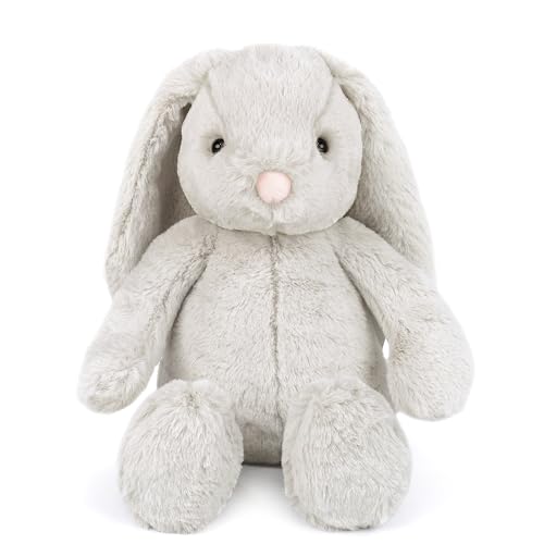 MON AMI Sterling Bunny 13-Inch Stuffed Rabbit, Soft Bunny Plush Toy Gift
