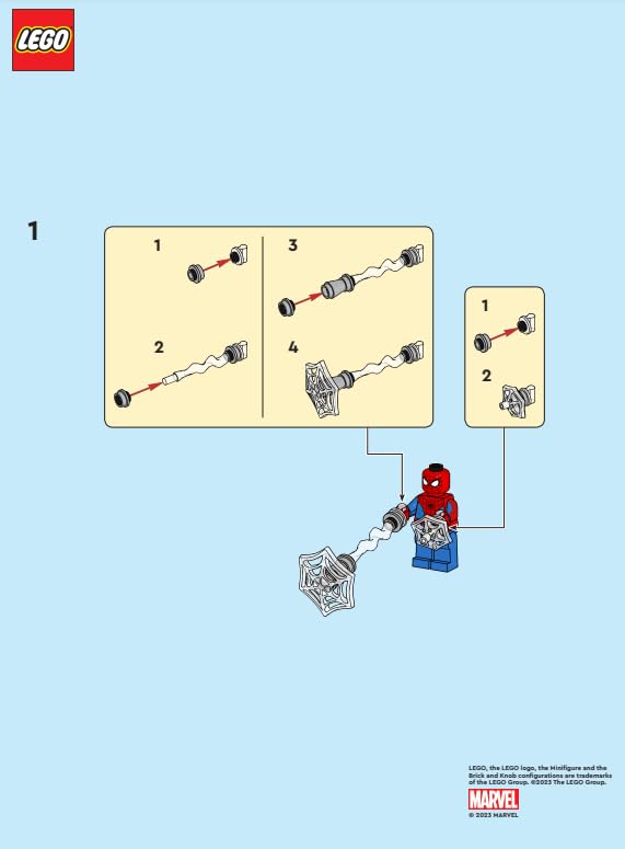 LEGO Superheroes: Spider-Man Minifigure with Web Accessories