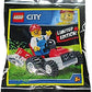 LEGO City Gardener Minifigure on Lawn Tractor - Landscaper, Blue, 1 Piece, 6+ Years