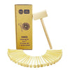 KIHACO Hammering and Pounding Toys for Kids Include 1 Wood Hammer and 30 Bamboo Nails Improve Fine Motor Skills Friendly Natural Wooden Educational