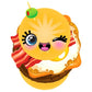Puffy Puffs (10 Pack) - 3D Collectible Puffy Characters for Kids, 70+ Reusable Stickers to Create 100s of Fun Foodie Creations - Craft, Classroom