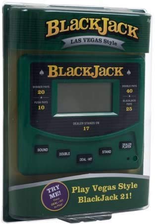 RecZone LLC Vegas Gambling Electronic Travel Game Pack - Slot Machine, Solitaire, and Blackjack Handheld Game
