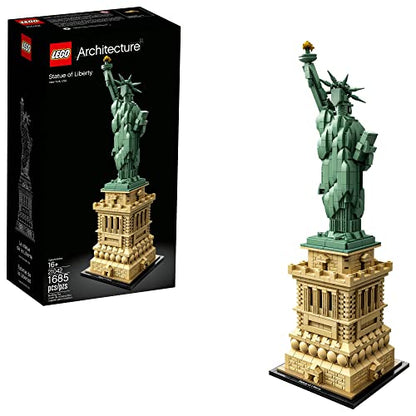 LEGO Architecture Statue of Liberty Model Building Set - Collectible New York City Souvenir, Creative Home Décor or Office Centerpiece, Great Gift