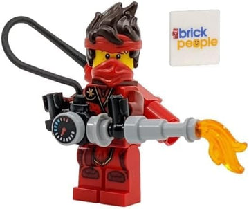 LEGO Ninjago: Kai The Island Minifigure with Flamethrower Torch and Tile