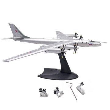 LATUROP Tu-95MS Military Bomber Model, 1:200 Scale Metal Diecast Airplane Displays, Alloy Simulation Aircraft Models for Gift and Collection.