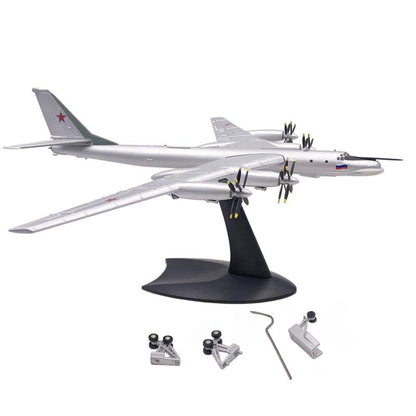 LATUROP Tu-95MS Military Bomber Model, 1:200 Scale Metal Diecast Airplane Displays, Alloy Simulation Aircraft Models for Gift and Collection.