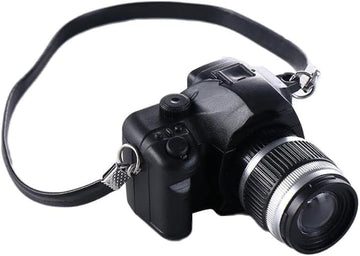 Black 1:4 Scale Mini Camera Prop Ornament Vintage Camera Model Decoration Accessories, Miniature Digital Camera Mini Photography Props Dollhouse Decor