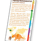 Artgame 3D Dinosaur Fact Cards - Blue