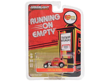 Topo Fuel Altered Dragster Red Running on Empty Series 16 1/64 Diecast Model Car by Greenlight 41160E