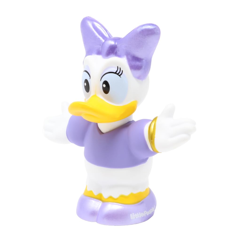 Fisher-Price Replacement Part for Collectible Little People Mickey and Friends Dollhouse Playset JHD08 - Replacement Classic Daisy Duck Figure Dressed