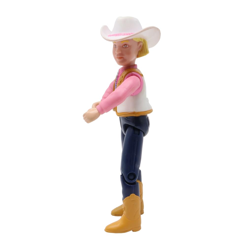 Fisher-Price Replacement Part Loving Family Farm and Dollhouse Lily Gray Horse Playset K6781 - Replacement Blonde Girl Western Horseback Cowgirl Rider
