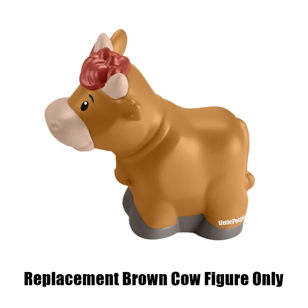Replacement Part for Fisher-Price Little-People Christmas Nativity Playset - HPP89 ~ Replacement Brown Cow Figure