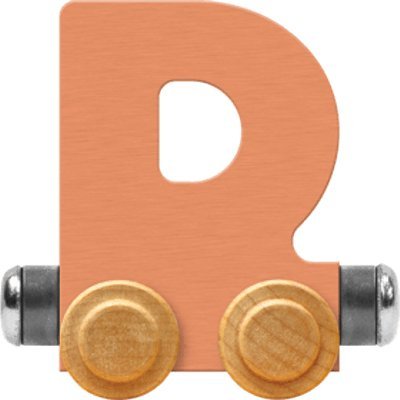NameTrain Pastel Letter Car D - Made in USA