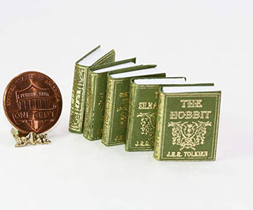 Dollhouse Miniature Set of 5 Classic Books by J. R. R. Tolkien by New Creations