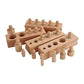 Adena Montessori Wooden Small Cylinders Block, Knobbed Cylinder Socket, Sensorial Educational Tools Preschool Early Learning Toys for Kids, Set of 4