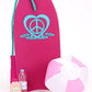 Sophia's Bubble Bikini and Beach Accessories Set with Bodyboard, Beach Ball, Water Bottle, and Suntan Lotion 5 Piece Set for 18" Dolls, Multicolor