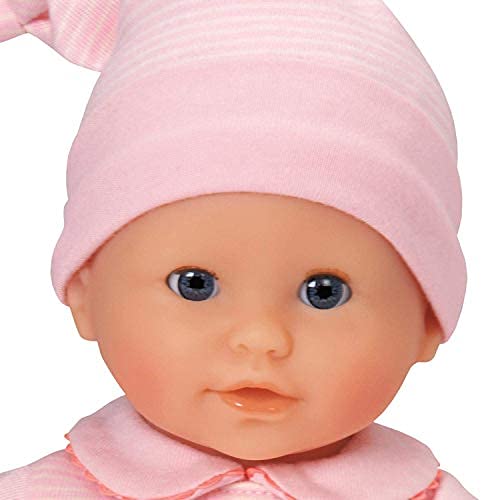 Corolle Bébé Calin Charming Pastel - 12" Soft Baby Doll with Vanilla Scent, Pink Outfit & Sleeping Eyes for Girls Ages 18 Months+, Cute Reborn