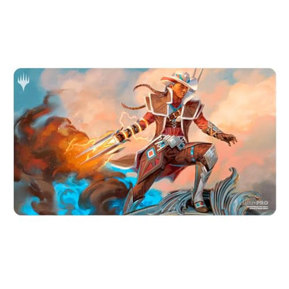 Ultra PRO - Outlaws of Thunder Junction Playmat Ft. Annie Flash for Magic: The Gathering, Limited Edition Unique Artistic Collectible Card Gaming TCG