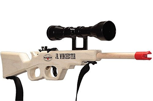 Magnum Enterprises Wooden Junior Winchester Rifle with Scope & Sling