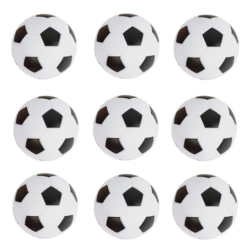 zeyce Pack of 9 Foosball Balls Mini Soccer Balls - Small Soccer Ball Replacements for Foosball Table Fun Home Recreation