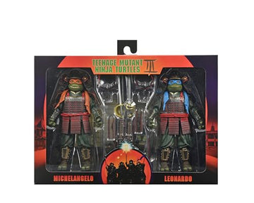 NECA - Teenage Mutant Ninja Turtles 3 (Movie) - 7" Scale Action Figures - Leonardo & Michelangelo 2 Pack