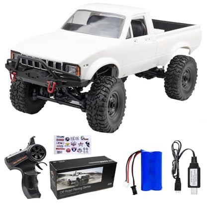 LEOSO WPL C24 1/16 4WD RC Off-Road Pickup White