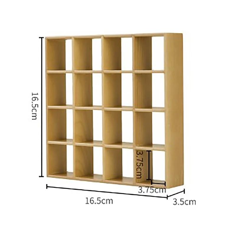 1:12 1/12 Scale Dollhouse Miniature Furniture Wooden 16 Grid Display Storage Rack Shelf 6.5" Storage Rack 16 Grid Shelves Doll House Wall Rack