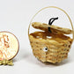 International Miniatures Dollhouse Miniature Picnic Basket with Lid