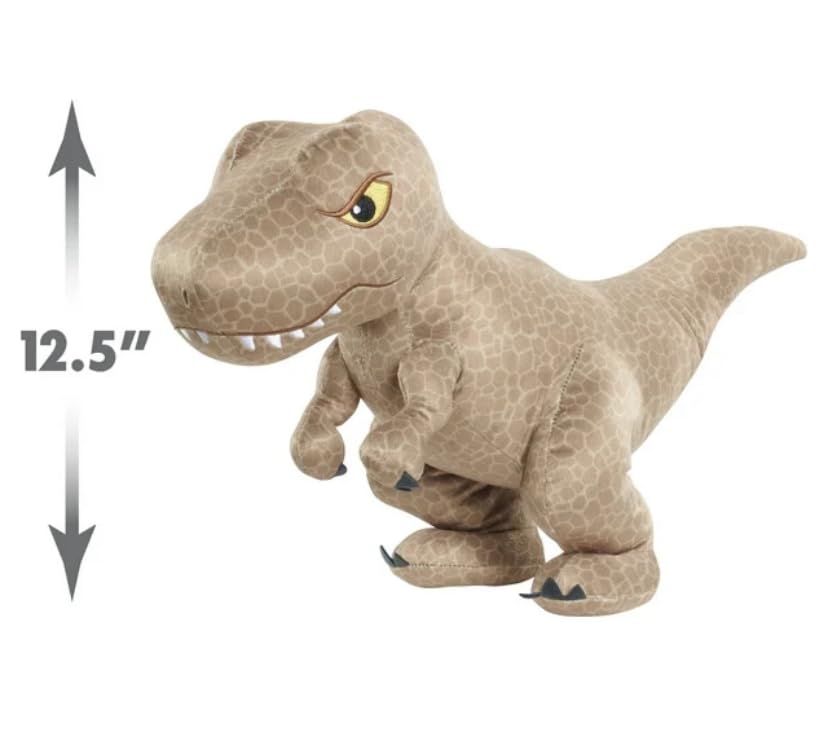 Jurassic World Large 12-inch Tyrannosaurus Rex Plush Stuffed Animal, Kids Toys for Ages 3 up
