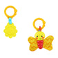 Replacement Parts for Fisher-Price Sit Me Up Floor Seat FWY43 - Replacement Set of Clip on Toys - Crinkle Butterfly and Teether