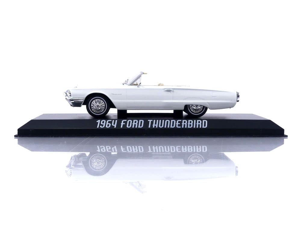 Greenlight 1964 Ford Thunderbird Convertible Wimbledon White 1/43 Diecast Model Car