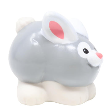 Fisher-Price Replacement Part for Collectible Little People Farm Zoo Easter Playset - Replacement Gray and White Bunny Rabbit