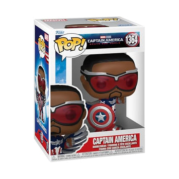 Funko Pop Marvel: Captain America: Brave New World - Captain America - Collectable Vinyl Figure - Gift Idea - Official Merchandise - Toys for Kids &