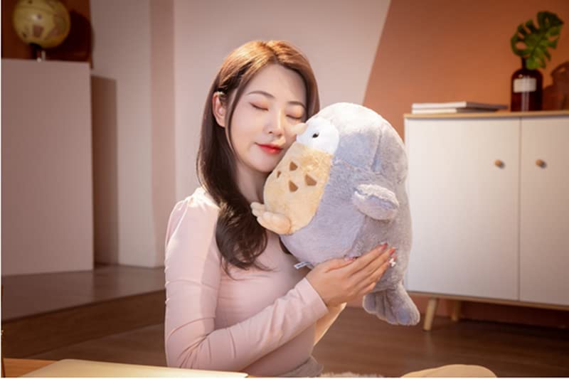 JOSON Owl Animal Plush Children's Pillow, Super Soft owl Pillow, Cute Furry owl Plush Toys, Boys Daughter Christmas, Birthday Gifts. (Grey)