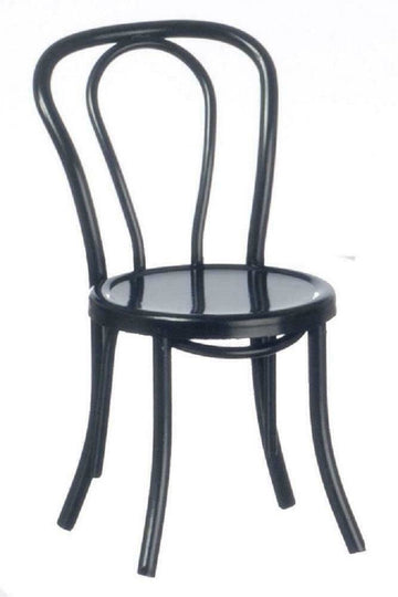 Melody Jane Dollhouse Black Metal Bistro Chair Garden Pub Patio Furniture